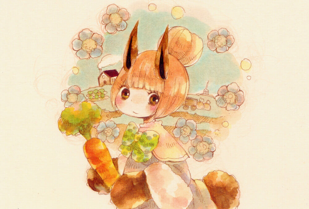 茶うさぎさん家のにんじん畑